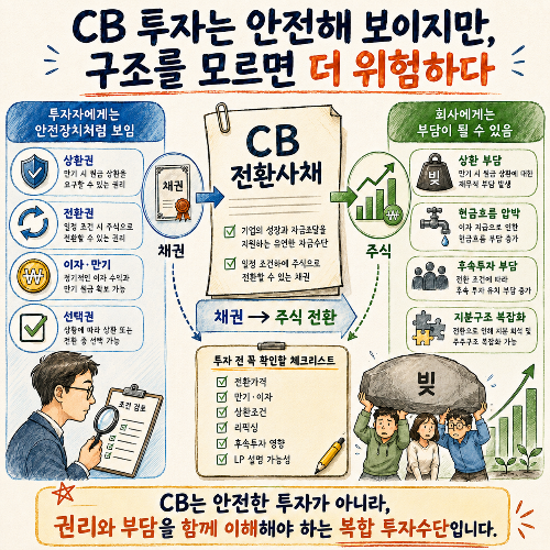 [엔젤투자 인수분해 : 초기투자의 핵심]10편-CB 투자는 안전해 보이지만, 구조를 모르면 더 위험하다.